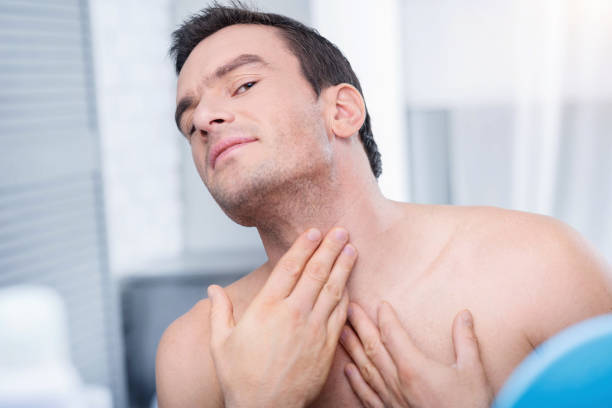 istock Cute positive man emerging in  his thought 890736750