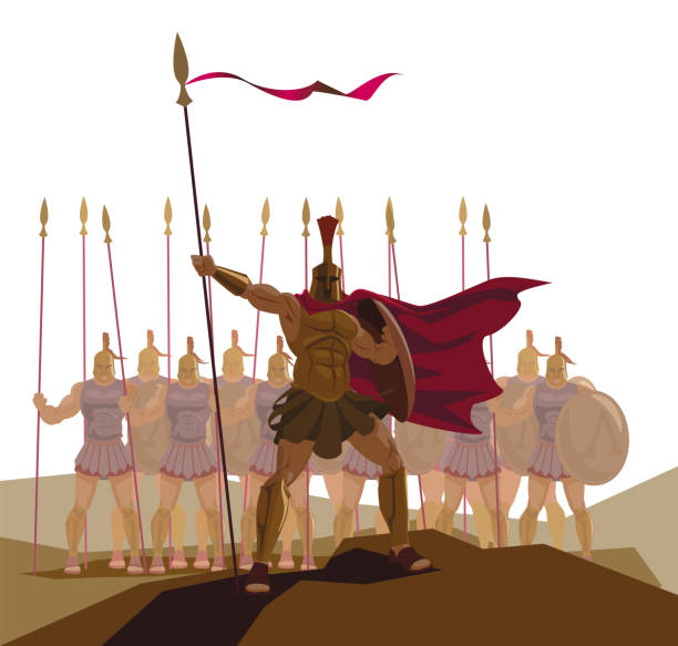 istock Detachment of Roman legionaries. Warriors defenders 890741496