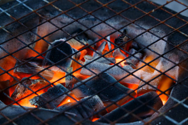 istock Close up of a burning hot fire 890745216