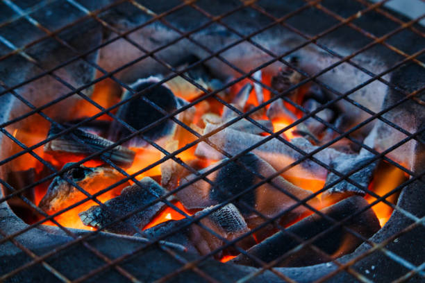 istock Close up of a burning hot fire 890745222