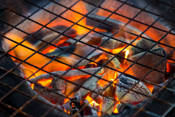 istock Close up of a burning hot fire 890745244