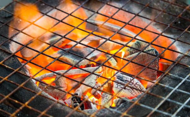 istock Close up of a burning hot fire 890745262