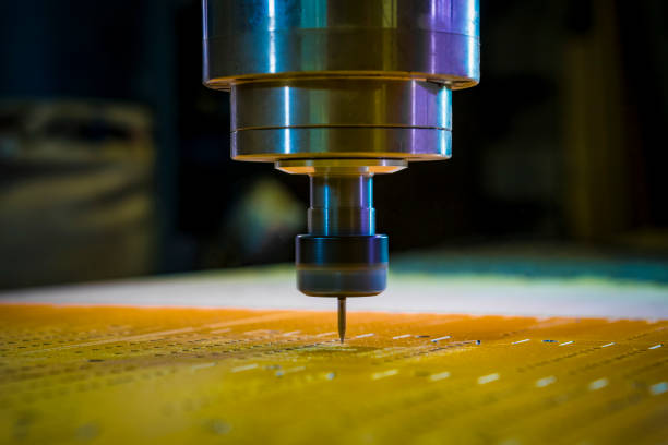 istock Work of the vertical milling machine with CNC. milling spindle 890747514