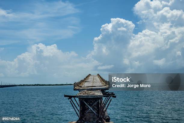 Old Bahia Honda Pinconnected Truss Railroad Bridge Built By Henry Flagler Completed 1912 Spans From Bahia Honda Key With Spanish Harbor Key Stock Photo - Download Image Now