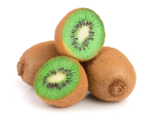 istock Kiwi fruit isolated on white background, close-up 890748648