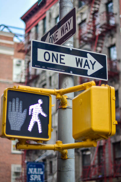 istock One way street sign NYC 890750752
