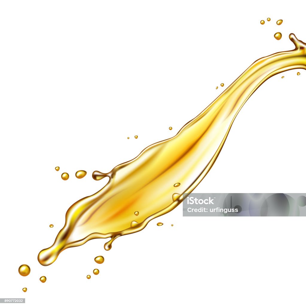 Oil splash isolated on white background. Oil splash isolated on white background. Vector illustration. Cooking Oil stock vector