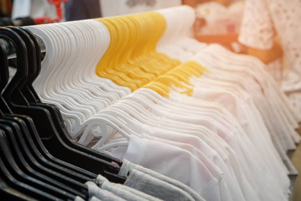 istock White shirt hanging in a hanger. 890784040