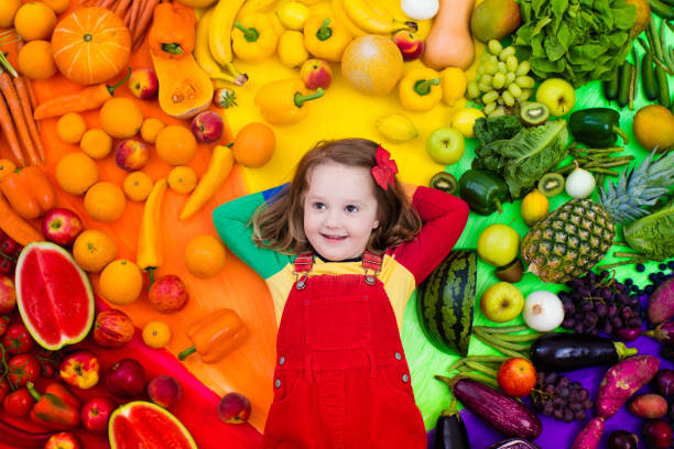 istock Healthy fruit and vegetable nutrition for kids 890789886
