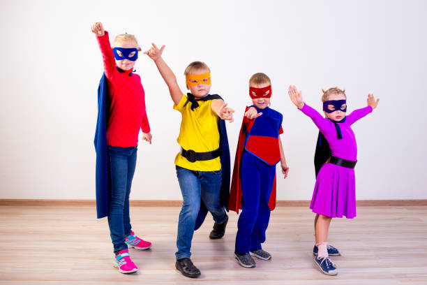 istock Superheroes kids friends 890793672