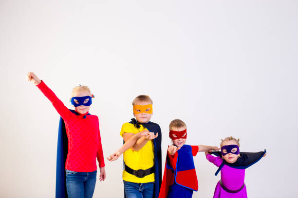 istock Superheroes kids friends 890794338