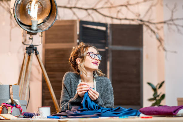 istock Fashion designer working at the office 890800342