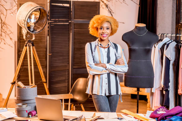 istock Fashion designer working at the office 890818488