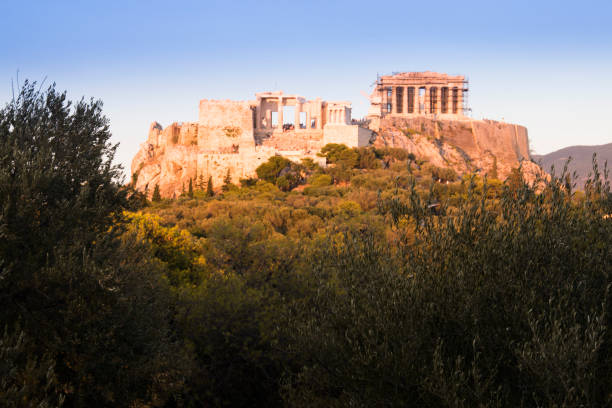 istock Sunset on the Acropolis in Athens, Greece 890819470