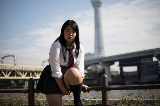istock cute Japanese girl 890849826