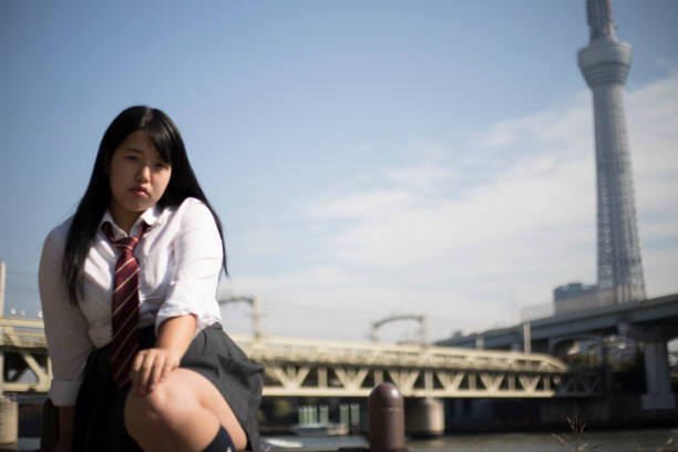 istock cute Japanese girl 890850346