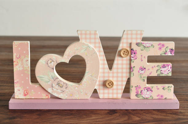 istock Valentine's Day. Love in pink letters 890850436