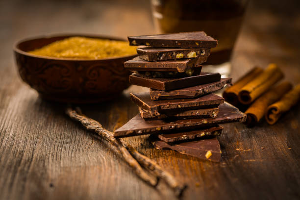 istock Baking ingredients and spices with chocolate cake in a glass 890859192