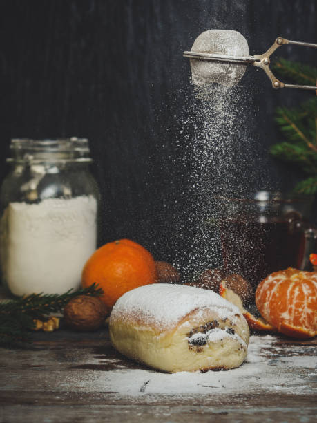 istock sweet bun - sprinkle with powdered sugar 890862440