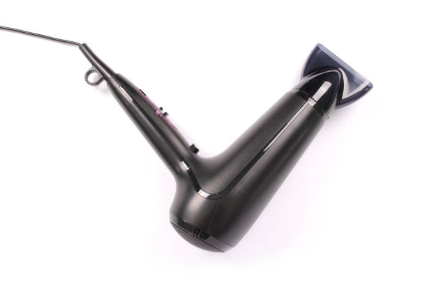 블랙 헤어 드라이어 - hair dryer single object plastic black 뉴스 사진 이미지