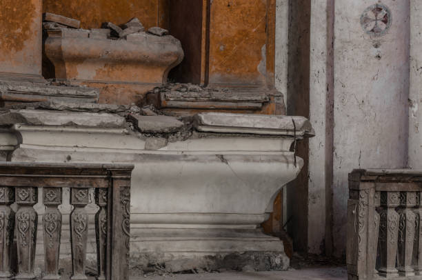 istock dilapidated church detail 890873898