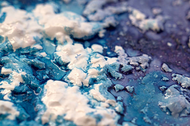 abstract wet paint closeup full frame detail of a wet pastose paint structure tempera painting variation abstract colors stock pictures, royalty-free photos & images