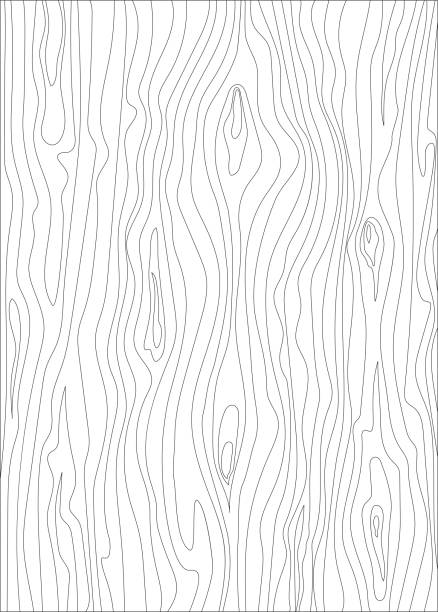 Wood texture.Isolated outline vector illustration Wooden texture vector illustration for design background .Isolated circuit wood grain stock illustrations