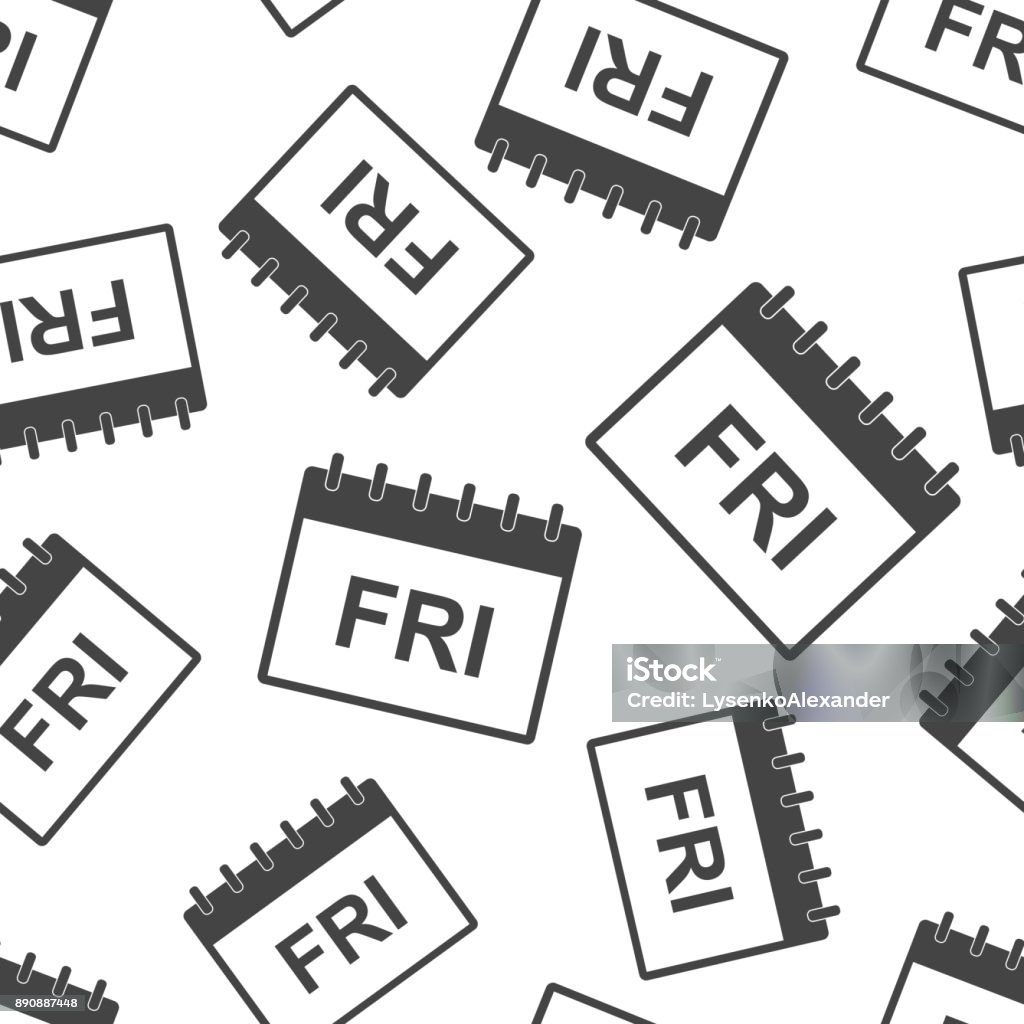 friday-calendar-page-seamless-pattern-background-business-flat-vector