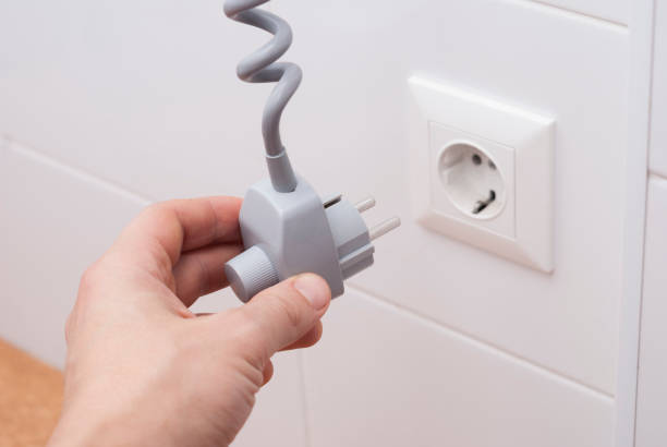 electric plug with thermostat