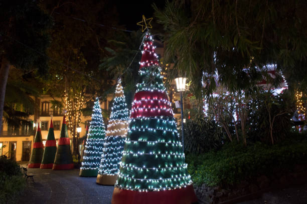 Some of the magical X-mas Decoration this year in Funchal, Madeira. Even though it is pretty warm this year (20 degrees Celsius), the lights and atmosphere really brought us into the holiday spirit