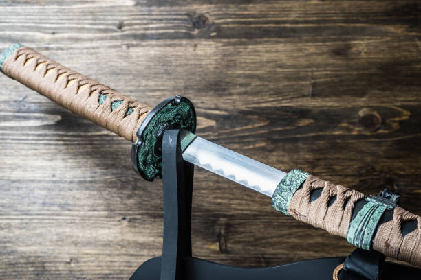 istock Sword of the samurai. Medieval Japanese weapons. 890953744