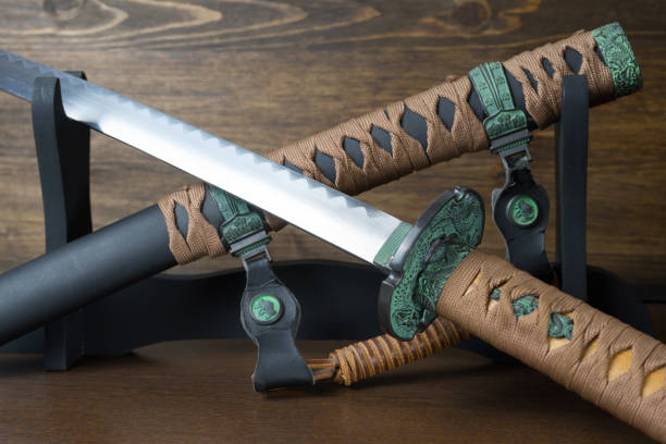 istock Sword of the samurai. Medieval Japanese weapons. 890957484
