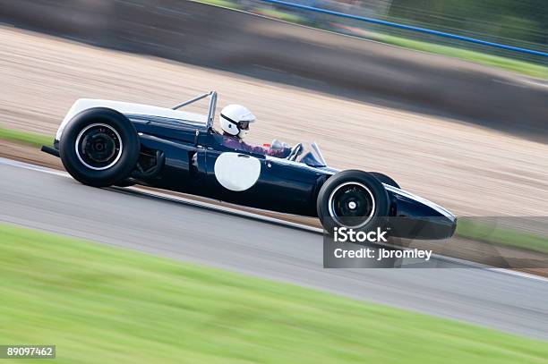 Grand Prix Car 1960s Openwheel Singleseater Racing Car In Action On Track Stock Photo - Download Image Now