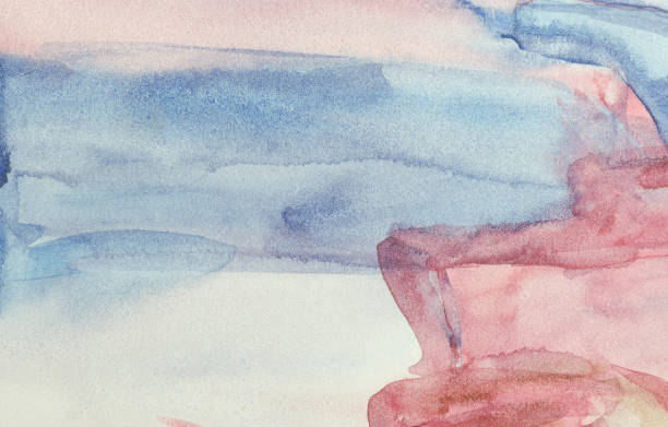 istock Gradient of wet watercolor drawing 890978820