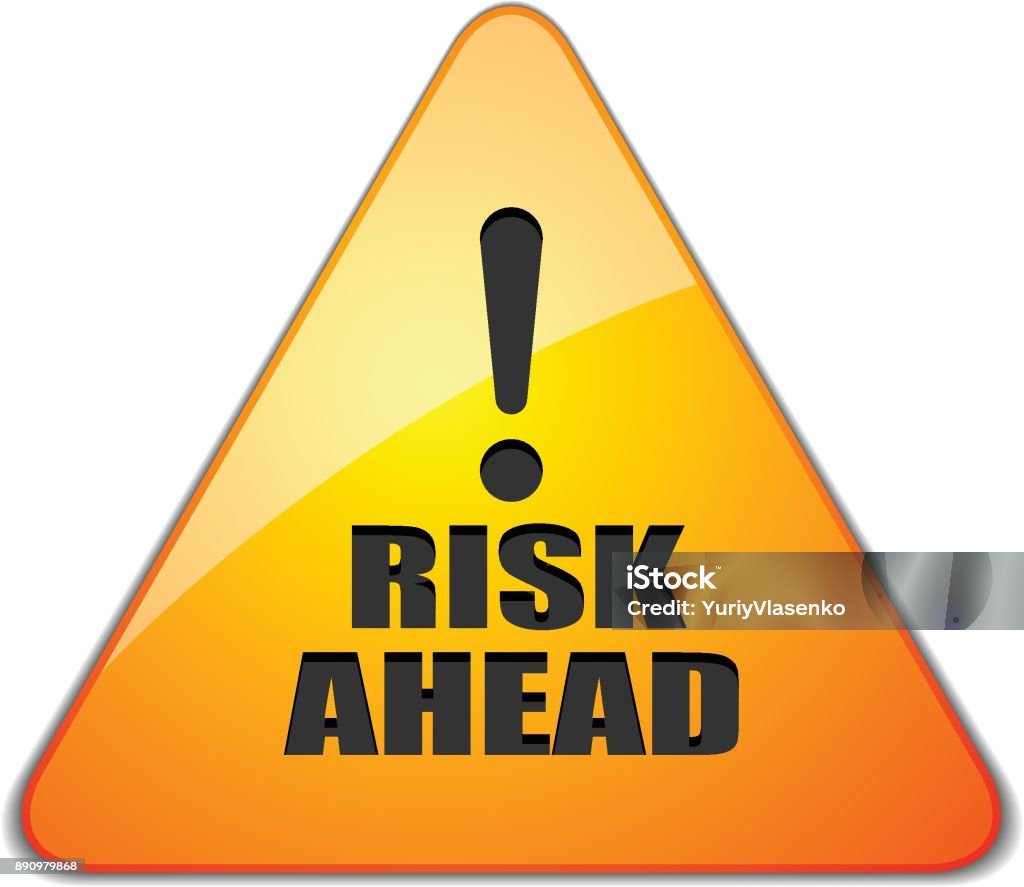 Risk Ahead Sign Illustration Stock Illustration - Download Image Now ...
