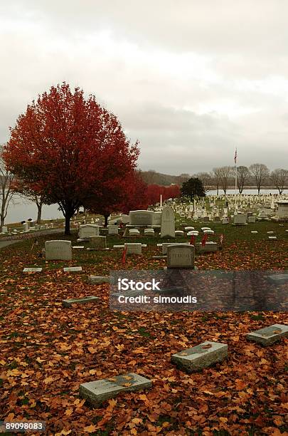 Cemetery In The Fall Stock Photo - Download Image Now - Connecticut, Cemetery, Essex - England