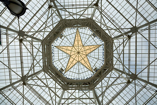 Gold Star Roof Gaylord Texan Resort & Convention Center  dallas texas stock pictures, royalty-free photos & images