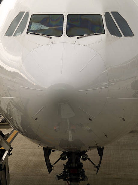 istock cockpit of a landed airplane 89100040