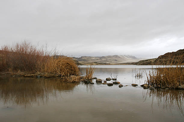 Invierno en Squaw Creek, Nevada - foto de stock