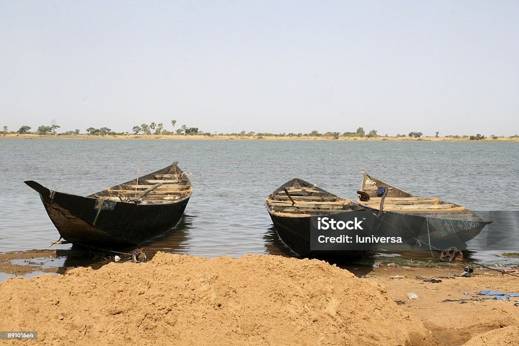 Niger river scene  Niger River Stock Photo
