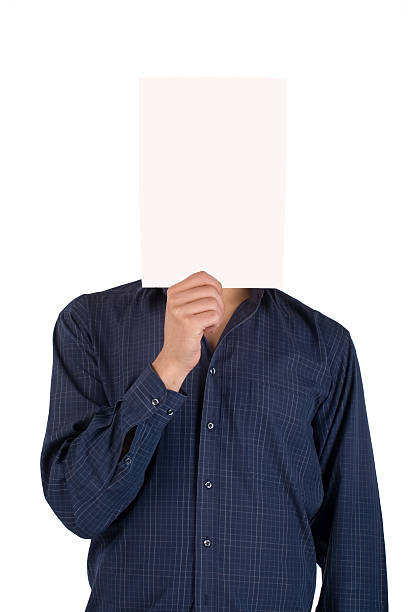 istock Young businessman with blank paper. 89102101