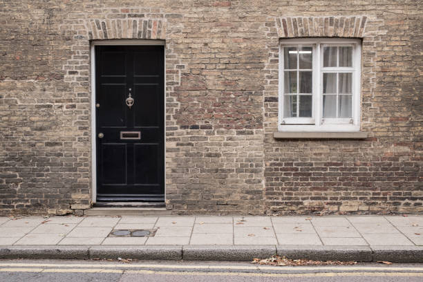 Free Stock Photo of Red Brick Building With White Windows and Black ...