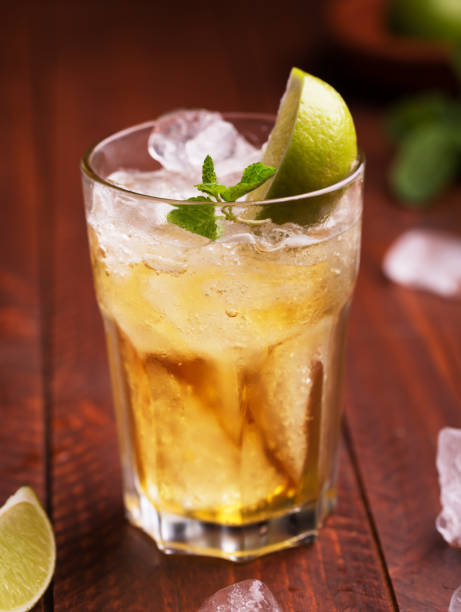 istock Fresh cocktail prepared with ginger beer, lime and ice 891051762