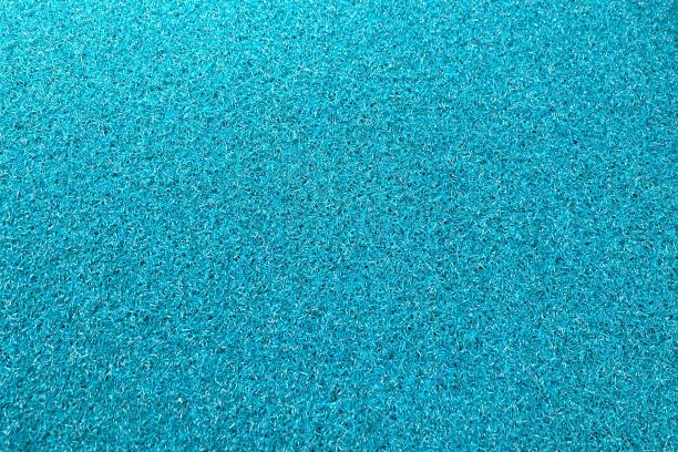 istock Texture Background of The Blue Plastic Doormat 891062118