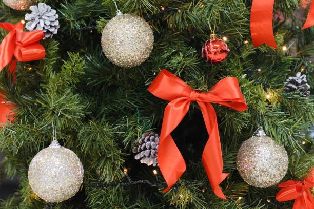 istock Christmas decoration on the Christmas tree close-up 891098044
