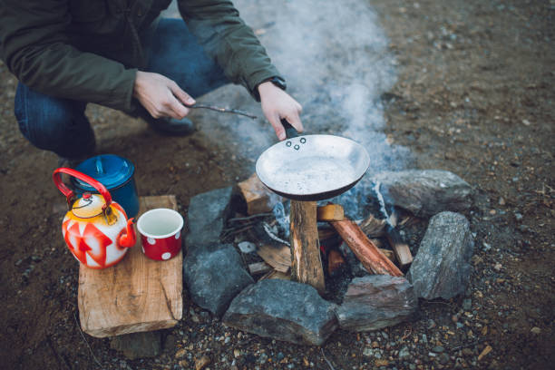istock Outdoor cooking at camping 891112532