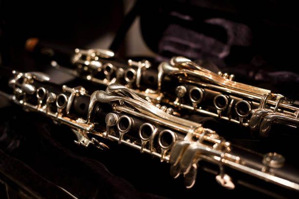 fragmento de clarinete - oboe fotografías e imágenes de stock