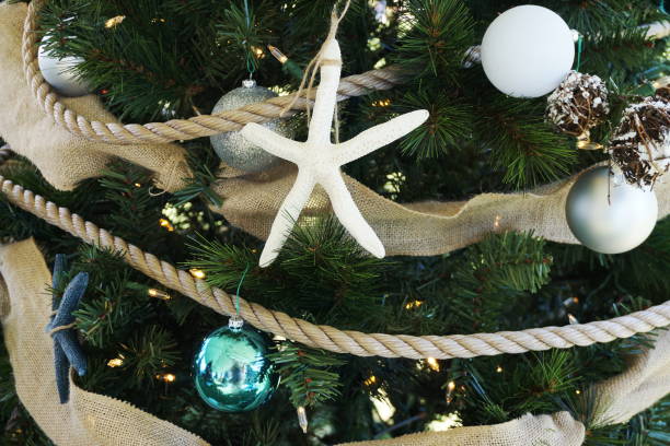 Nautical Themed Christmas Tree Closeup