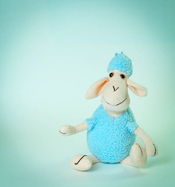 istock funny soft toy sheep.isolated on white 891144986