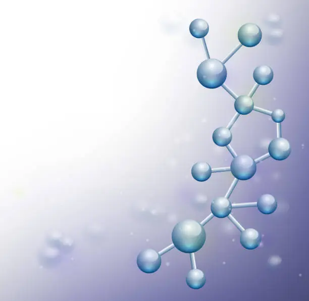 Vector illustration of Molecular structure background